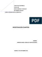 Investigación de Cuantías