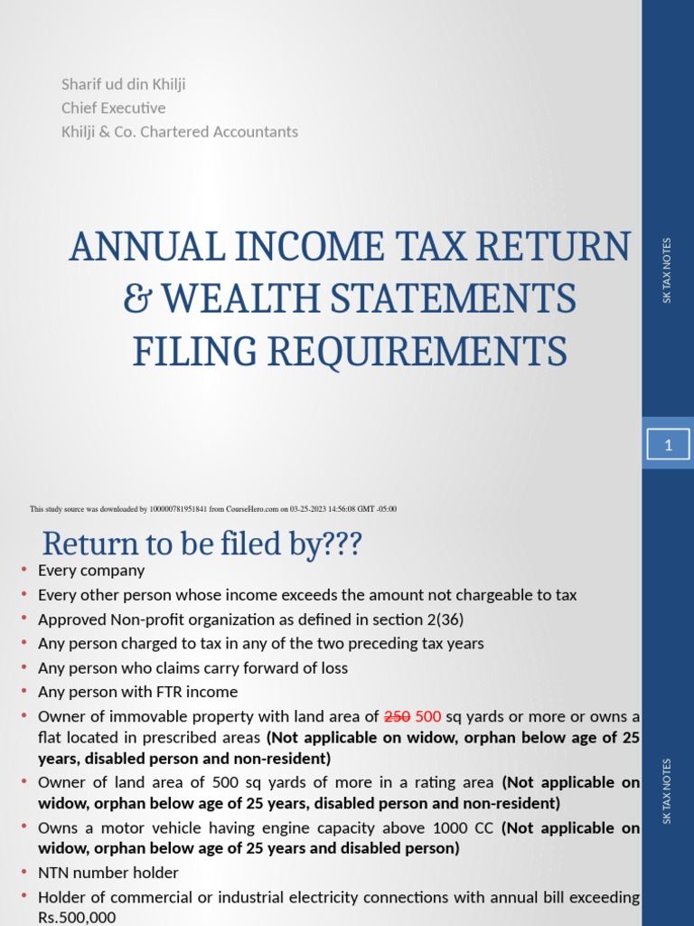 18 Returns Wealth Statements - Taxation | PDF | Taxes | Tax Return ...