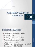 19 Assessment Audit Recovery - Taxation