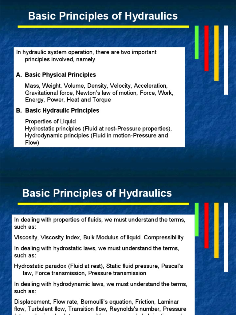 ICLPPT214basic Principles of Hydraulics PDF