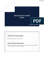 Clase 5 Intervención Fonoaudiológica Habla Adulto