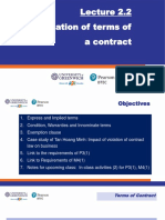 Lecture 2.2 - Classification of Terms of A Contract - 24422