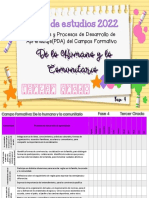 3° Contenidos y Procesos de Desarrollo de Aprendizaje Del Campo Formativo de Lo Humano y Lo Comunitario