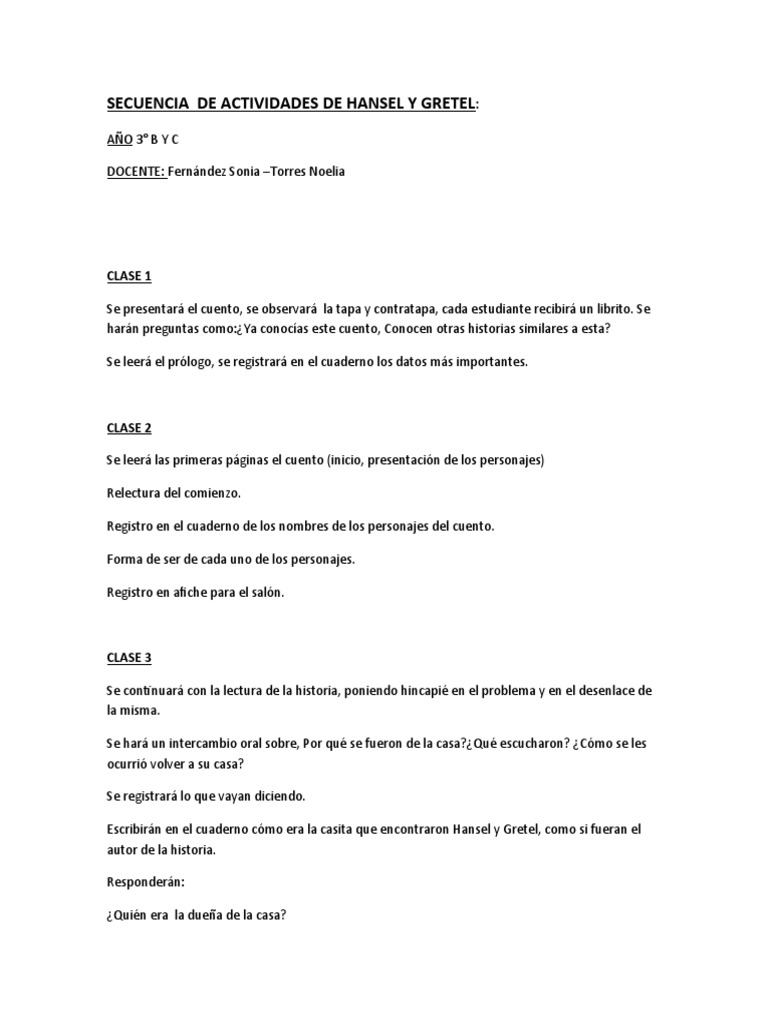 secuencia-de-actividades-hansel-y-gretel-pdf