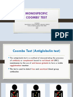 Monospecific Coombs Test
