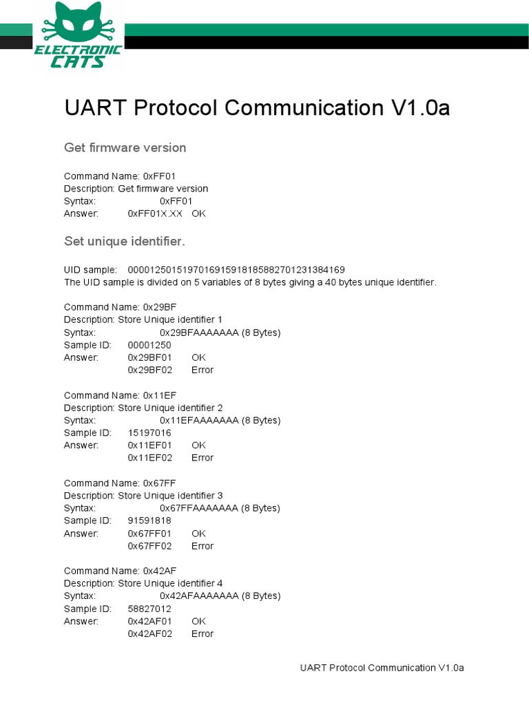 Uart Protocol Specification Pdf – GTRN