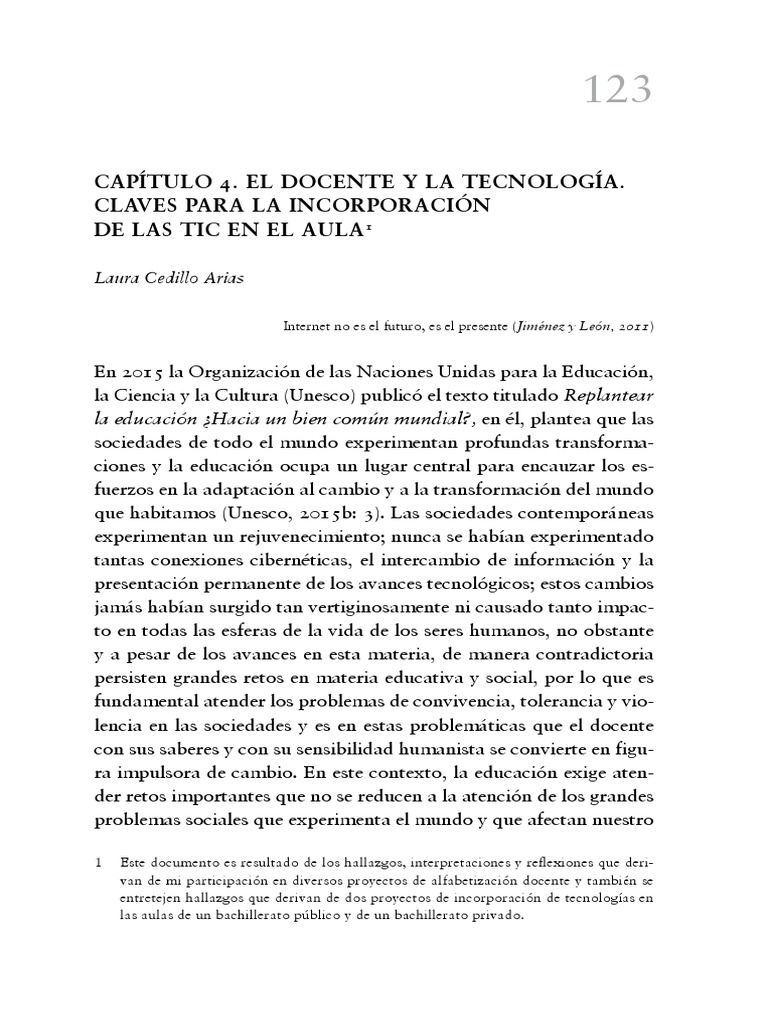 Incorporación de TIC en la Educación | PDF | Tecnología de información ...