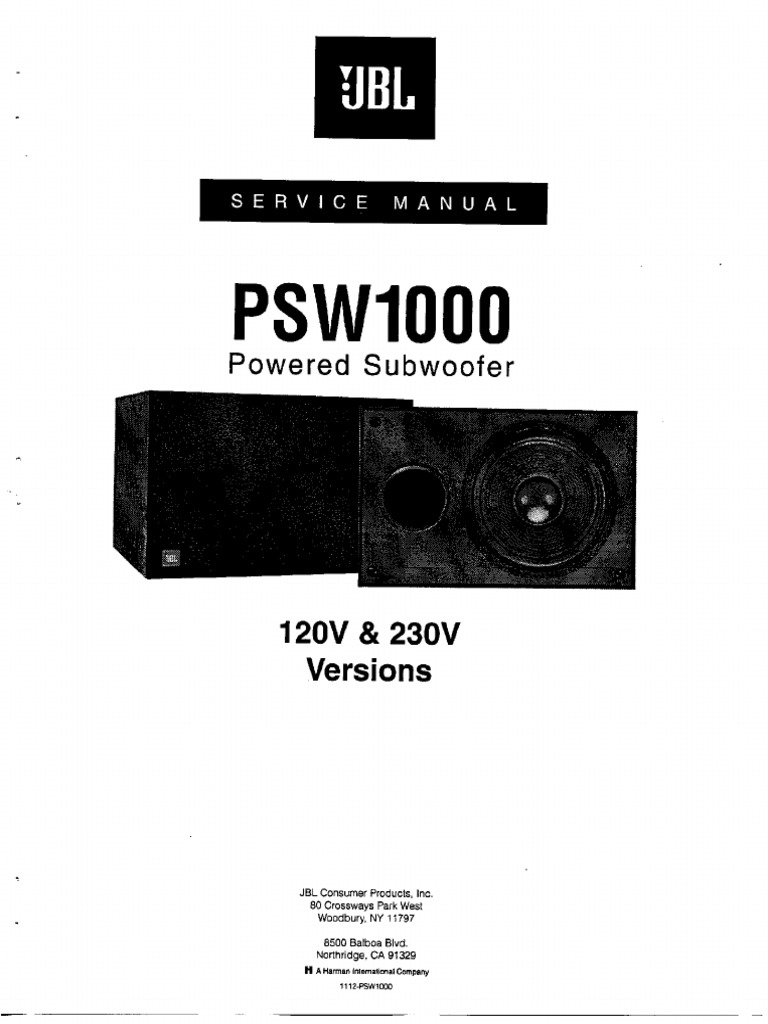 jbl_psw1000_powered_subwoofer_sm PDF