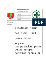 Sop. Pemulangan Pasien Dan Tindak Lanjut Pasien