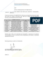 Certificado de Idoneidad de Conductore y Operadors