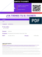 Ticket Evanescence