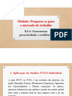 Módulo: Preparar-Se para o Mercado de Trabalho: RA 6: Demonstrar Proactividade e Resiliência