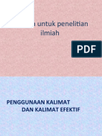 Bahasa Untuk Penelitian Ilmiah