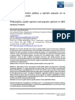 Francia Del Siglo XVIII, Public Opinion and Popular Opinion in 18th Century France