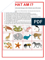 Animals What Am I Reading Comprehension Exercises - 134628