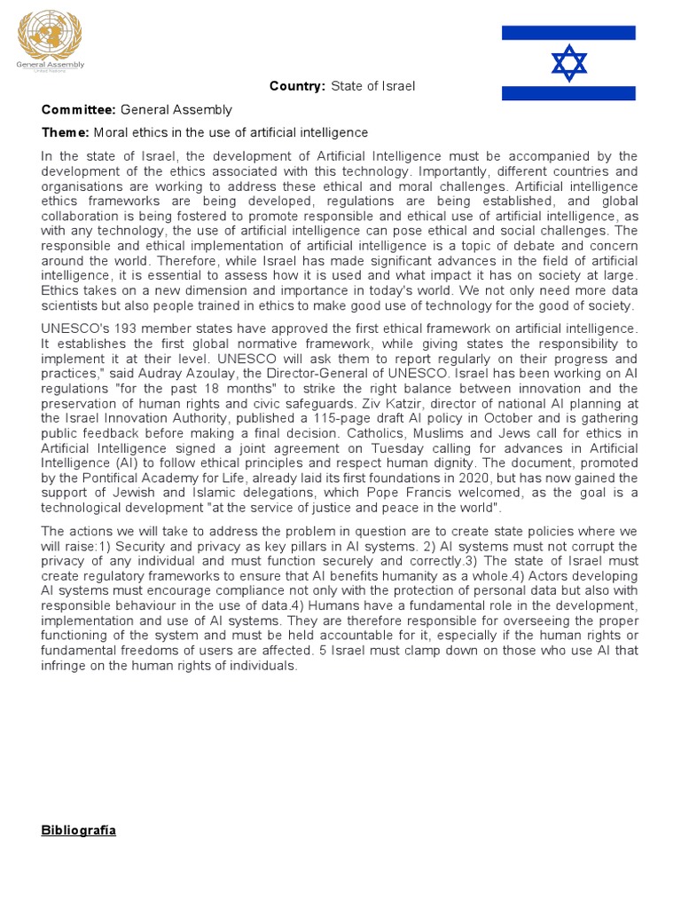 Position Paper General-Asembly Raphael-Santiago-Hernández | PDF