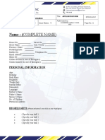 DPRI RD AF 01 Application Form