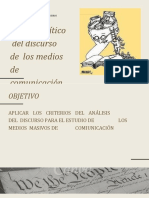 Análisis Crítico Del Discurso de Los Medios de Comunicación