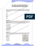 Prova de Rio Claro 2023 - Professor de Matemática - Banca Nosso Rumo