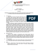 Surat Edaran Kepala LKPP Nomor 13 Tahun 2020 - 1492 - 1