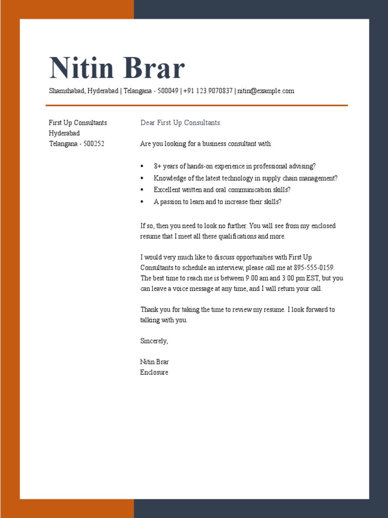 Resume Cover Letter For Unsolicited Resume PDF