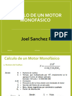 Calculo de Un Motor Monofásico