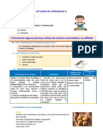 D3 A1 SESION CIENCIA. Conocemos Algunas Plantas Nativas de Nuestra Comunidad y Su Utilidad. - 090305