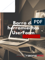 Barra de Herramientas UserForm