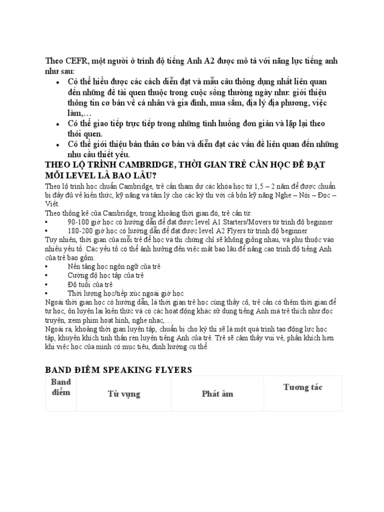 A2 Flyers Mini Trainer Pdf