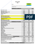 TARIFA DISTRIBUIDORES Abril 2022