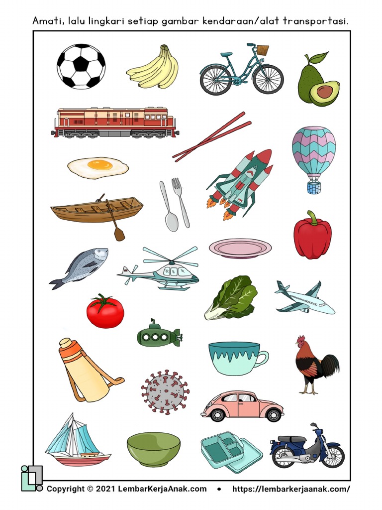 Tema Kendaraan Darat, Laut, Dan Udara 03 | PDF