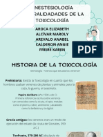 Historia de Toxicología