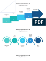 Arrow Chart Visual Charts Presentation in Blue White Teal Simple Style