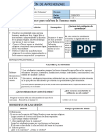 Sesion de Aprendizaje - Religion Cuaresma