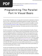 Programming The Parallel Port in Visual Basic