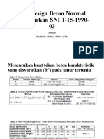 Mix Design Beton Normal Berdasarkan SNI T-15-1990-03