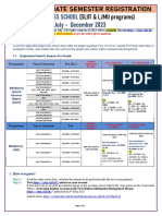 Semester Registration Notice (July-Dec 2023 Semester) - SBS