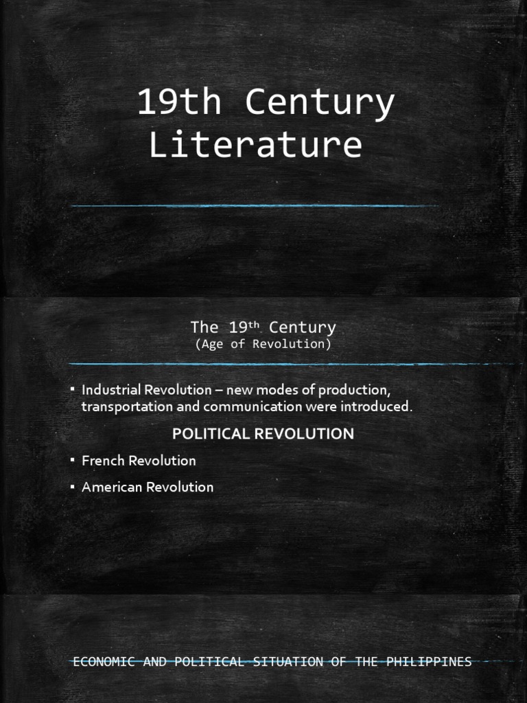 19th Century Literature PDF