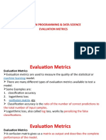 UNIT4 Evaluation Metrics