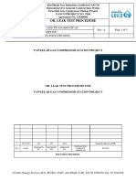 Oil Leak Test Procedure