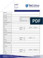 TasCollege International Student Enrolment Application Form V4.5