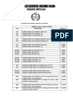 Lista de Precios Agosto 2023