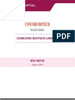 Concord Biotech Ltd-IPO Note