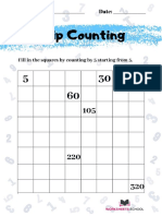 Skip Counting Worksheet by 5