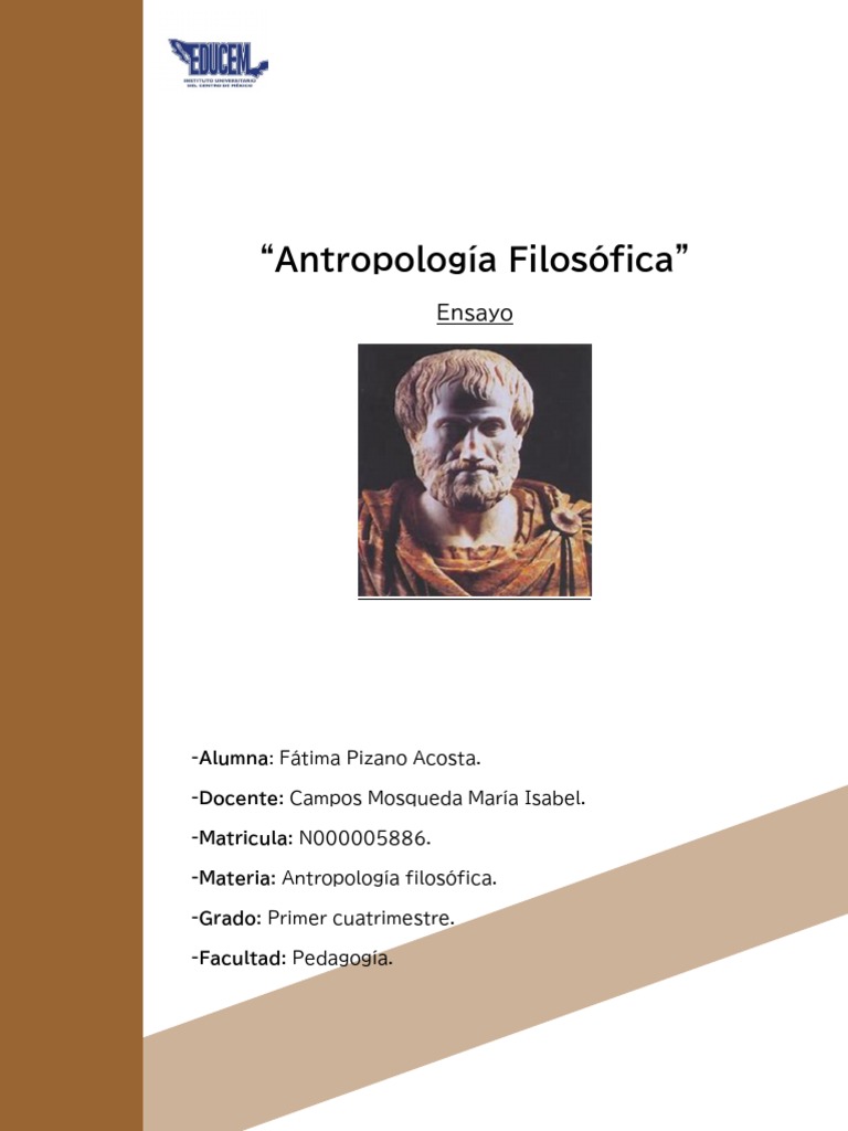 Antropologia Filosofica PDF