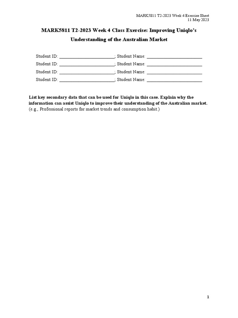 W4 Secondary Data Analysis | PDF