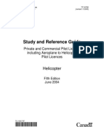 Study and Reference Guide - Private and Commercial Pilot Licence Including Aeroplane To Helicopter Pilot Licences - Helicopter - TP 24762476e