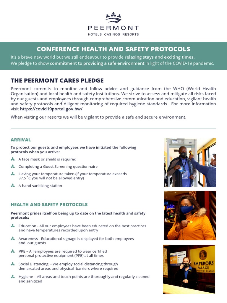 Peermont Conference Health and Safety ProtocolsBotswana PDF