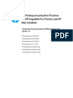 HP Printing Security Best Practices For HP Pagewide Pro Printers and HP Web Jetadmin