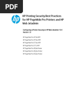 HP Printing Security Best Practices For HP Pagewide Pro Printers and HP Web Jetadmin